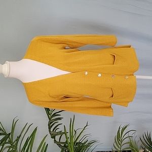 NWOT Yellow Cardigan Sweater